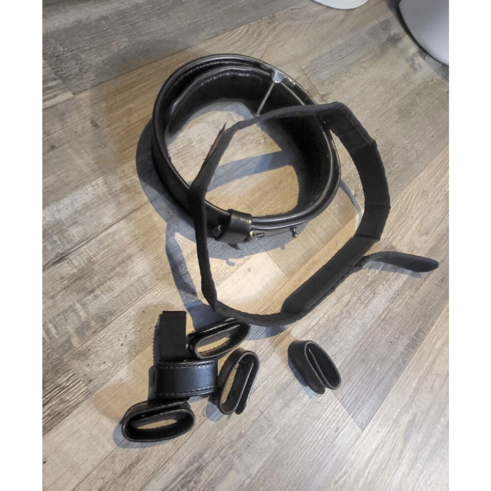 BIANCHI Tactical Elite Utility Belt Adjustable Black w Inner Detach Belt